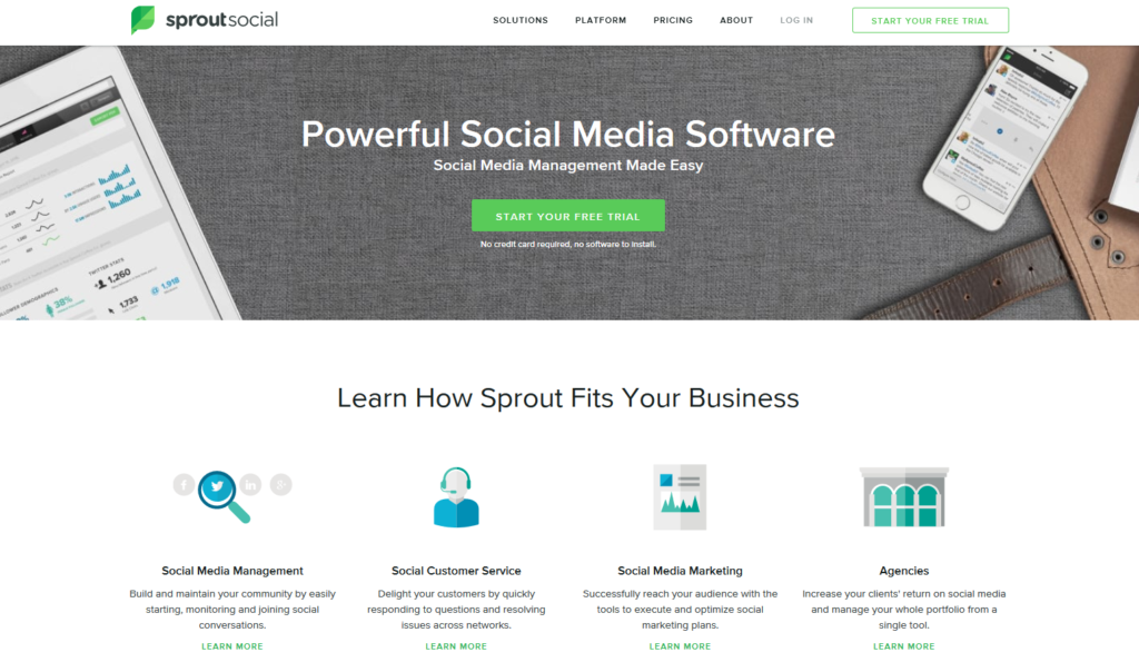 sprout social media tools