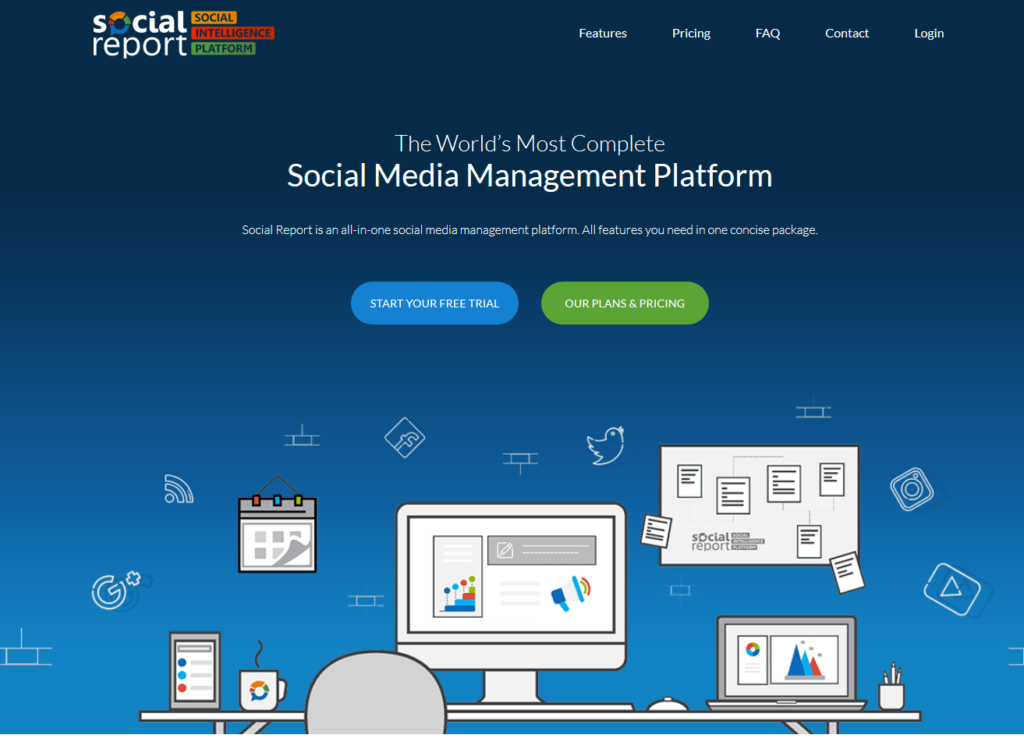 social report social media tools